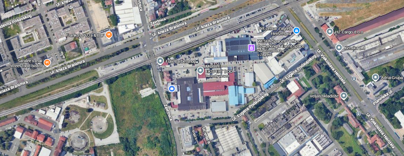 Karta: Zavrtnica 17, Zagreb